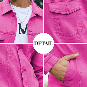 Veste en jean pour homme sur mesure, 100% coton, séchage rapide et respirante, veste décontractée d'hiver pour les grandes tailles, veste en jean d'hiver - Product Image 6