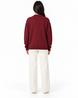 Cardigan en tricot à col en V pour femme, brodé, à manches longues, boutonné sur le devant, pull personnalisé avec logo pour l'automne, idéal pour les sororités et les universités