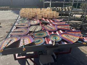 Ventilador de algas marinas tejido a mano Ventilador de hoja de palma natural ecológico, ligero y duradero para refrigeración, uso decorativo - Product Image 4