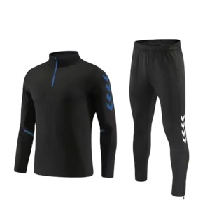 Conjunto deportivo para hombre, chándal, chaqueta con media cremallera, ropa de entrenamiento, camisetas de juegos, kit de fútbol, Tops y pantalones para adultos, ropa informal - Product Image 5