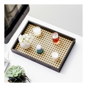 Khay phục vụ Việt Nam cao cấp, làm thủ công, đế tre với chất liệu mây đan thân thiện với môi trường, dùng cho nội thất nhà ở và khách sạn - SS2013 - Product Image 1