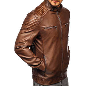 Chaquetas de Cuero Vacuno Genuino para Hombre, Chaquetas de Lona de Invierno Ecológicas e Impermeables Hechas en Sialkot, Pakistán, Precio Bajo, Alta Calidad - Product Image 2