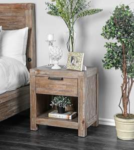 High Quality 100% Acacia Solid Wood Night Stand for <b>Bedroom</b> and Dining Modern Design for Home <b>Storage</b> <b>Furniture</b> - Product Image 5
