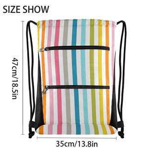 Sac à dos simple avec cordon de serrage, rangement spacieux, design léger, facile à transporter pour un usage quotidien - Product Image 3