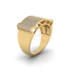 ชุดไมโครปูเงิน925พรีเมี่ยมสำหรับผู้ชายแหวนสไตล์ที่เป็นเอกลักษณ์ชัดเจน Moissanite ของขวัญวันเกิดที่ดีที่สุดสำหรับงานแต่งงานเพชร - Product Image 6