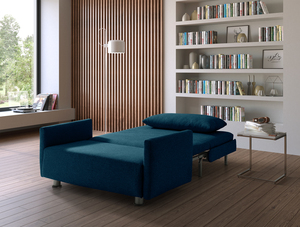 EVERGREENWEB Piccolo Divano Letto Matrimoniale 120 cm Made in Italy Convertibile Pieghevole con Materasso e Rivestimento Rimovibile Salvaspazio - Product Image 4