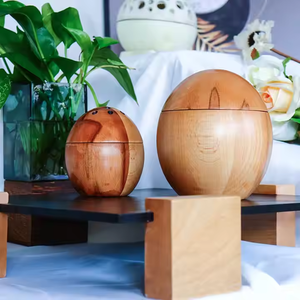 Brûleur à Bakhoor en bois artisanal avec motif tribal blanc, porte-encens traditionnel gravé pour l'oud et la décoration intérieure - Product Image 2