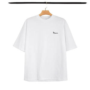 Camiseta Nueva de Alta Calidad con Estampado Serigrafiado, Hombros Caídos, Talla Grande para Hombre, Tejido Transpirable 100% Algodón de Gran Gramaje - Product Image 5