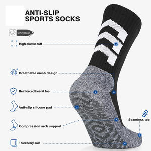 Calcetines de entrenamiento y gimnasio con logotipo personalizado Calcetines atléticos transpirables y duraderos OEM para pedidos de ropa deportiva - Product Image 2