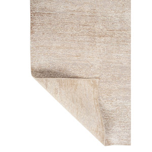 Alfombra de Lana y Seda Entropy Ivory Anudada a Mano AKWS-13063, Alfombra Abstracta para Sala de Estar, Alfombra Rectangular de Yute para Pasillo, Alfombra Tipo Rompecabezas para Adolescentes - Product Image 5