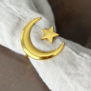 <b>Top</b> Selling <b>Table</b> <b>Top</b> Napkin Ring Creative Quality Gold Metal Napkin Ring and Holder for Ramadan Home <b>Decorative</b> Napkin Rings - Product Image 4