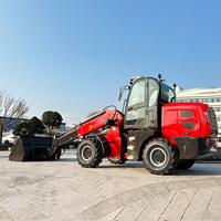 Chargeur frontal diesel à 4 roues avec joystick électronique de 1000 kg à 1800 kg, pelle télescopique, prix pour CE/ferme/jardin/ventes