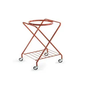 Hoge Kwaliteit Gemaakt In Italië X-Trolley Met Elastische Zakhouder Voor Tuinieren Rood 50X50X99 Cm 22 Kg