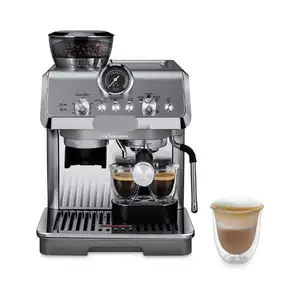 Magnifica Evo otomatik fasulye fincan Espresso, Cappuccino ve buzlu kahve makinesi, renkli dokunmatik ekran