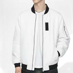 Blouson aviateur premium pour homme, tissu doux, fermeture éclair, fabricant OEM - Product Image 2