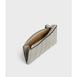 Allsaints Portacarte Minimalista Little Marlborough in Pelle PU Grigia con Stampa Coccodrillo, Leggero, per Carte di Credito e Documenti d'Identità - Product Image 2