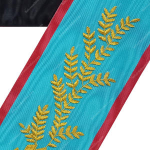 MASONIC REGALIA Venerable MAESTRO COLLAR DE AASR- FREEMASON COLLAR BORDADO HECHO A MANO - Product Image 4