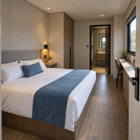 Villa préfabriquée de luxe personnalisée, conteneur pliable et extensible de 10 à 40 pieds, pour hôtel insulaire et hébergement haut de gamme