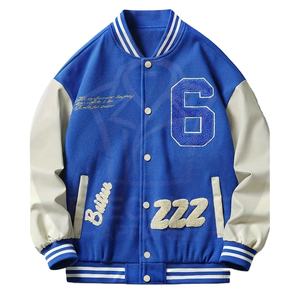 Cou Boutonné Long Avec Vente En Gros Tendance Personnalisé Fait Bon Fournisseur Nouveau Style Durable College Baseball Varsity Vestes - Product Image 1