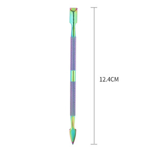 Empujador de cutículas de uñas de doble extremo personalizado de alta calidad, herramienta de limpieza de bordes de uñas para uñas de los pies - Product Image 2