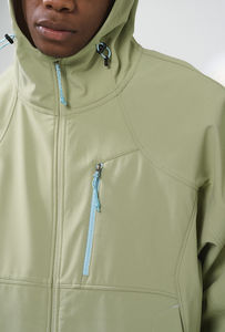 Chaqueta cortavientos unisex ligera, impermeable, transpirable, diseño softshell para correr al aire libre, para uso diario activo en todas las estaciones. - Product Image 6