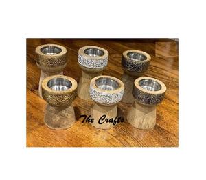 Juego Mubkhar de madera de forma redonda de cinco quemadores de incienso de tamaño personalizado para accesorios de decoración del hogar - Product Image 5