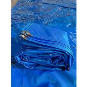 Tela de malla de lona polivinílica de PVC de alta calidad para maquinaria pesada y cubiertas de vehículos o tiendas de eventos al aire libre Venta - Product Image 1