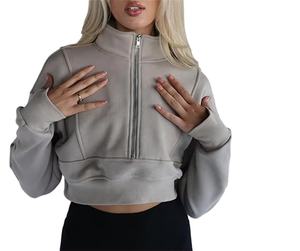 Manteau d'hiver décontracté personnalisé du fabricant OEM pour les femmes surdimensionné épais coton polaire impression 3D bouffante à capuche non tissé à l'avant - Product Image 2