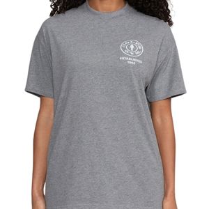 T-shirt de gymnastique pour hommes de haute qualité charbon de bois coton biologique respirant vêtements de sport chemise de Fitness ajustement de base pour la musculation Golds Gym - Product Image 4