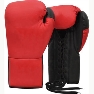 Guantes de Boxeo de Cuero de Alta Calidad con Logotipo Personalizado, Cierre con Cordones, Estilo Premium, Ecológicos para Invierno, para Práctica de Artes Marciales - Product Image 1