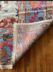 พรมขนสัตว์อูชักแบบตุรกีขนาด 8x10 ฟุต ปรับแต่งได้ สวยงาม สีสันสดใส ถักด้วยมือ ขนาด 9x12 ฟุต และชุดพรม - Product Image 3