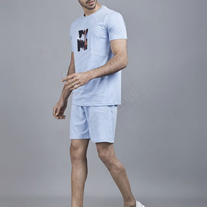 ชุดเสื้อยืดแขนสั้นสำหรับผู้ชายชุด2ชิ้นสำหรับฤดูร้อนชุดสำหรับผู้ชาย - Product Image 2