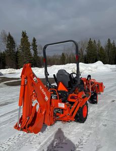 Para Kubota BX23S Walking Tractor 2WD con cortacésped, cargador frontal, retroexcavadora, bastante usada, lista para enviar, ¡gran valor! - Product Image 6