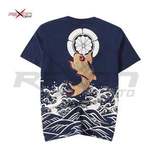 Haute qualité 100% coton hommes T-shirt Style de rue ample Cool imprimé T-shirt décontracté à manches courtes pour hommes 2023 - Product Image 6