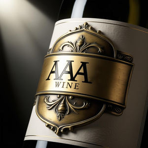 Wholesale Custom Logo Self <b>Adhesive</b> Engraved Embossed Antique Brass Aluminium <b>Metal</b> Labels for Wine Beer Beverage Durable - Product Image 3