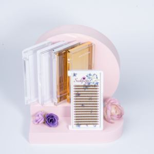 YY/W pestañas Corea hecho a mano coreano Kits de extensión de pestañas postizas fibra PBT pelo sintético estilo grueso luz característica trébol pestañas - Product Image 1