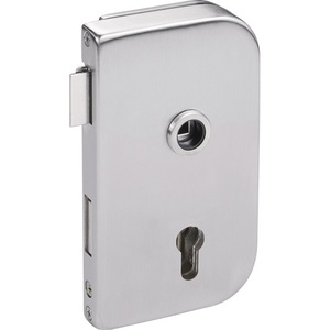Hermat 6033 PZ R- Roma Stainless Steel Matt PZ DIN Right Glass Door Lock for <b>Storage</b> <b>Lockers</b> - Product Image 1
