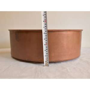 Fregadero de encimera de cobre con cuenco y recipiente grande con acabado oxidado, fregadero de baño Premium al por mayor sanitario superventas, artículos de cobre - Product Image 2