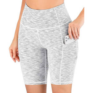 Offre Spéciale nouveauté femmes taille haute sans couture Yoga Shorts excellente qualité bout à bout entraînement butin Shorts mi-taille Type - Product Image 3