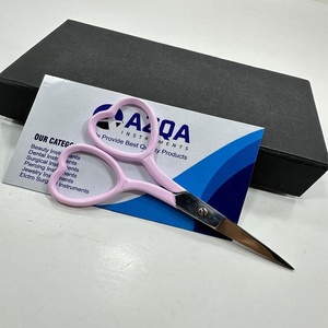 Professional Stainless Steel Embroidery <b>Scissors</b> Sky Blue Heart Shape Handle Fine Tip Precision <b>Sewing</b> Craft Tool - Product Image 1