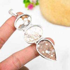 Collar de Plata de Ley 925 con Colgante de Jaspe Caballo Salvaje, Joyería Hecha a Mano con Piedras Preciosas, Regalo para Mujer, Aniversario, Moda - Product Image 4