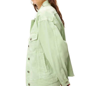 Chaqueta Vaquera de Mezclilla para Mujer, Estilo Vintage, Corte Ajustado, Botones en la Parte Delantera, Bolsillos Deshilachados, Tejido de Algodón Transpirable - Product Image 5