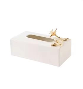 Boîte à serviettes en métal de qualité supérieure faite à la main prix de gros élégant luxueux fantaisie dernière qualité boîte à mouchoirs en métal vente chaude - Product Image 4