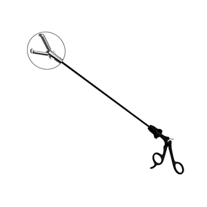 Pince à dents laparoscopique manuelle en acier inoxydable à usage professionnel 5mm x 330mm autoclavable pour une rétraction tissulaire précise - Product Image 1