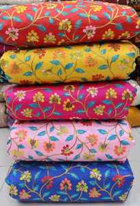 Tela de seda pura Dupion 100% para vestidos de novia, decoración del hogar y uso de prendas de vestir, textura rica, acabado brillante disponible en personalizado - Product Image 5