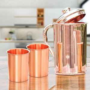 Eau de cuivre pour la santé, carafe à eau de cuivre, ensemble de carafe à eau de cuivre ayurvédique, pichet à eau de cuivre pour la santé, eau de cuivre indienne - Product Image 6