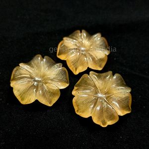 พลอยเทียมแกะสลักรูปดอกไม้มูนสโตนสีพีชอัญมณีรูปดอกไม้มูนสโตนธรรมชาติแกะสลักหินหลวมสำหรับทำจี้ขนาด20มม. - Product Image 5