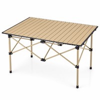 Table de pique-nique pliante en acier inoxydable pour le camping