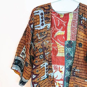Wholesale Manufacturer <b>Vintage</b> Kantha Jacket Women Cotton Kantha Kimono Length Loose Beach Kimono - Product Image 1