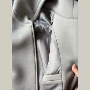 Sudadera con capucha y cremallera retro de lujo personalizada para hombre unisex de lana gruesa 100% algodón de gran tamaño para el invierno - Product Image 4